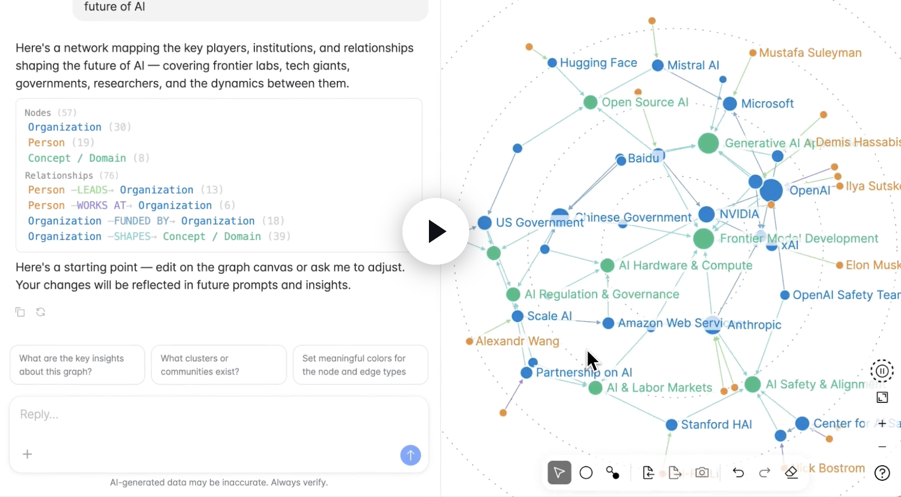 Graph Commons AI demo